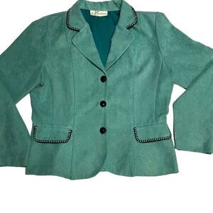 Vintage Dress Barn Aqua Jacket Size 8